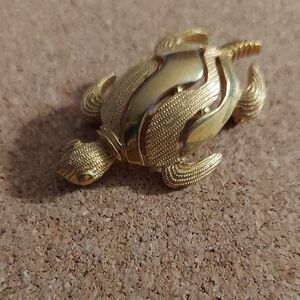 Vintage Crown Trifari Sea Turtle Brooch